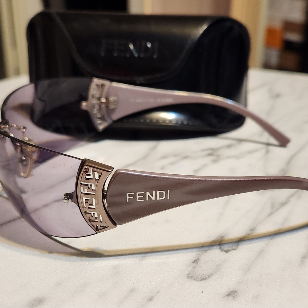 Vintage Fendi Sunglasses Rare Purple